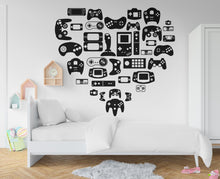 Load image into Gallery viewer, Gamer wall decal Controller decal Video Game Wall Decals Joystick Gamer Kids Bedroom Vinyl Wall Art Stickers 805RS