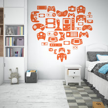Load image into Gallery viewer, Gamer wall decal Controller decal Video Game Wall Decals Joystick Gamer Kids Bedroom Vinyl Wall Art Stickers 805RS