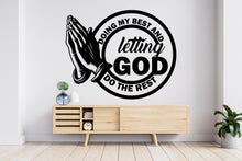 Load image into Gallery viewer, Pray wall decal, Religious Wall Sign, Christian Wall Words, Church Sanctuary Wall Art, Church Wall Decor, Religious Wall Art 783RS