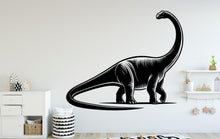 Load image into Gallery viewer, Brontosaurus wall decor Custom T-rex art decal Dinosaur Personalized Room Gifts Bedroom Nursery kids room Wall Art Decals Stickers 125DE