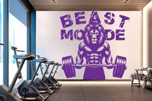 Load image into Gallery viewer, Lion Beast Mode Gym Wall Decor Lion Fitness Wall Art Gym Wall Decals Lion Wall Decal Crossfit Gifts Home Gym Wall Sticker Gym 788RS