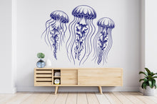 Load image into Gallery viewer, Jellyfish Wall Decal, Jellyfish Wall Art Modern Wall Stickers, Jellyfish Bathroom Decor, Jellyfish Room Wall Art Jellyfish Home Decor 790RS