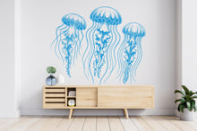 Load image into Gallery viewer, Jellyfish Wall Decal, Jellyfish Wall Art Modern Wall Stickers, Jellyfish Bathroom Decor, Jellyfish Room Wall Art Jellyfish Home Decor 790RS