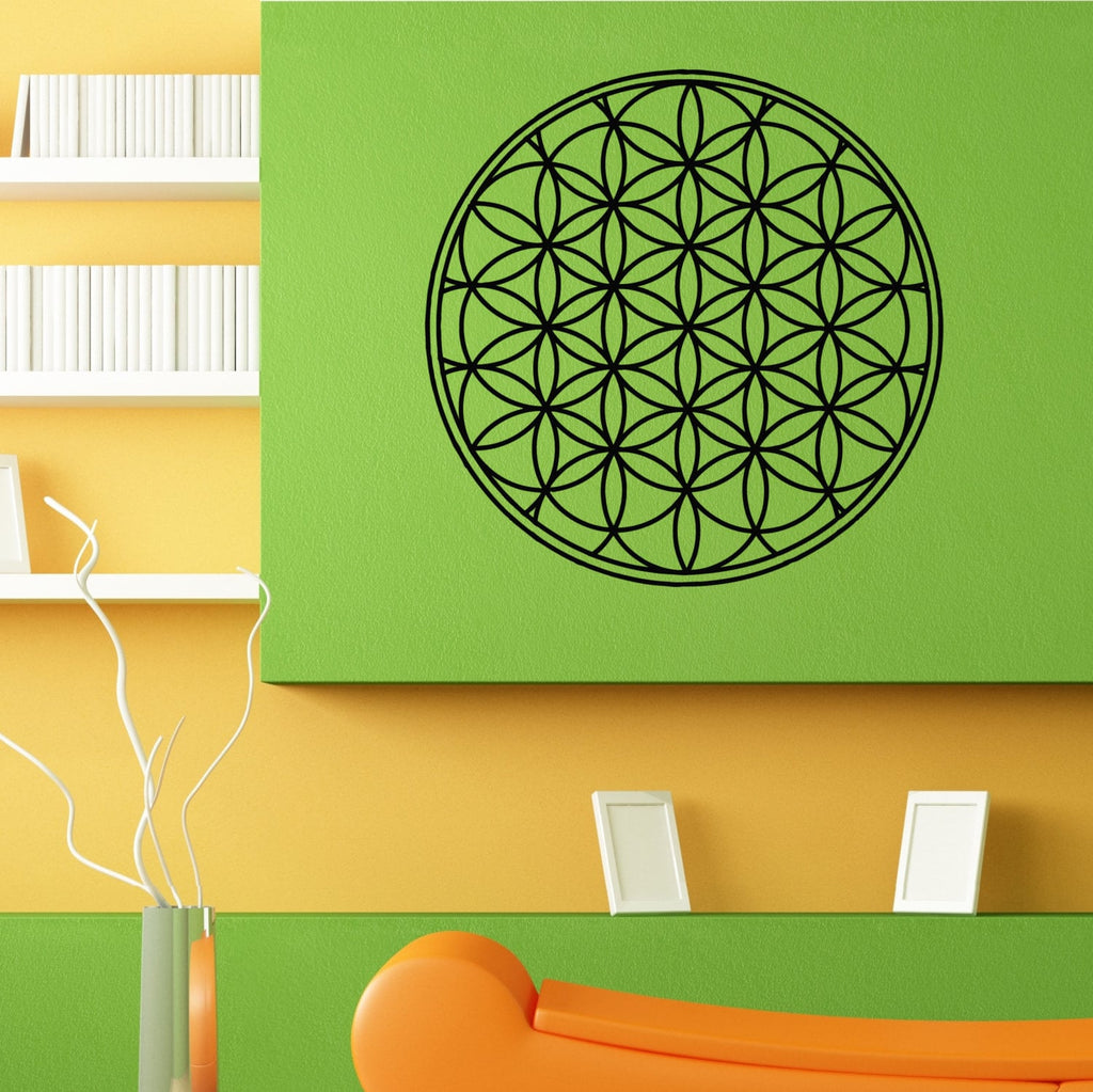 Mandala Flower Of Life Pattern Ornament Wall Sticker Vinyl Mural Decal Home House Apartment Art Decor FREE SHIPPING L106