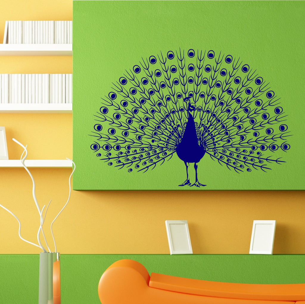 Peacock Bird Design Wall Sticker Vinyl Mural Decal Home House Apartment Art Decor FREE SHIPPING L110