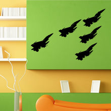 Load image into Gallery viewer, Fighter Jet Plane Combat Air Force Design Wall Sticker Vinyl Mural Decal Home House Apartment Art Decor FREE SHIPPING L117