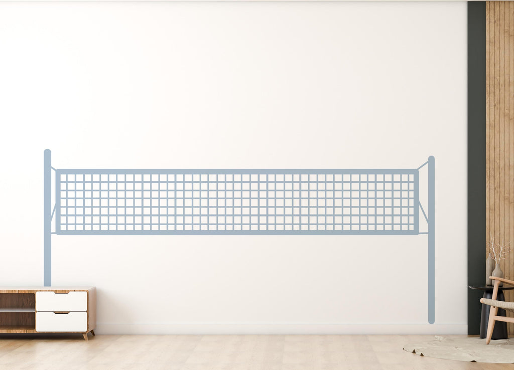 Custom Volleyball Net Wall Decal | Sporty Home Decor | Volleyball Room Decor | Vinyl Wall Art for Sports Lovers Unique Volleyball Gift 813RS