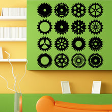 Load image into Gallery viewer, Motor Mechanical Machine Gear Gears Design Wall Sticker Vinyl Decal Home House Apartment Art Decor FREE SHIPPING L125