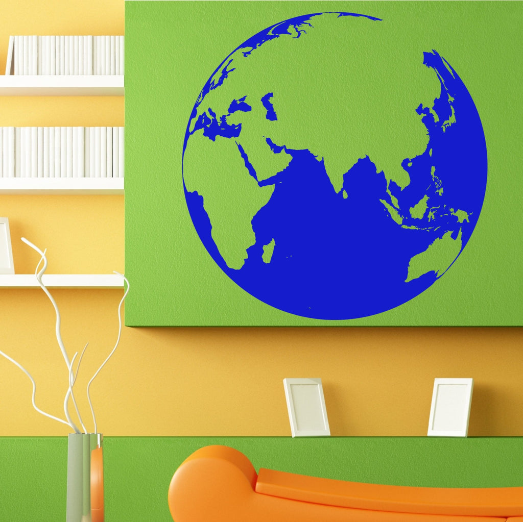 Earth Globe Planet Map Nature Design Wall Sticker Vinyl Mural Decal Home House Apartment Art Decor FREE SHIPPING L127