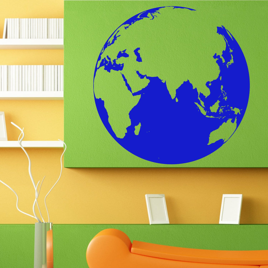 Earth Globe Planet Map Nature Design Wall Sticker Vinyl Mural Decal Home House Apartment Art Decor FREE SHIPPING L127