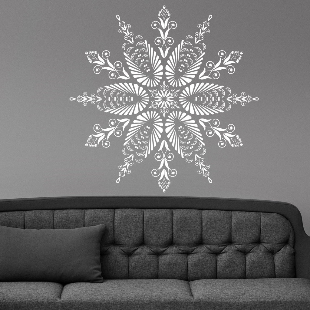 Mandala Floral Flower Ornament Wall Sticker Vinyl Mural Decal Home House Apartment Art Decor FREE SHIPPING L135