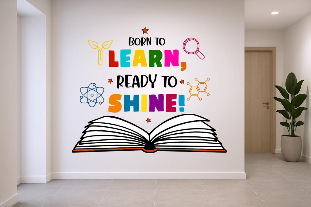 Book School Wall Art Decal, Library Wall Decal, Education Decals, Kids Room, Reading room, Classroom wall decal, School, Kids Gifts 796RS