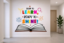 Load image into Gallery viewer, Book School Wall Art Decal, Library Wall Decal, Education Decals, Kids Room, Reading room, Classroom wall decal, School, Kids Gifts 796RS