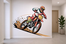 Load image into Gallery viewer, Motocross Wall Decor, Motocross Wall Decals, Ride Wall Art, Stickers Bedroom Motocross Wall Vinyl Nursery Wall Decals Art 798RS