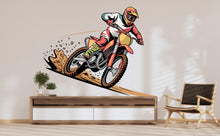 Load image into Gallery viewer, Motocross Wall Decor, Motocross Wall Decals, Ride Wall Art, Stickers Bedroom Motocross Wall Vinyl Nursery Wall Decals Art 798RS