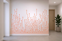 Load image into Gallery viewer, Circuit Board Wall Decal, Technology Vinyl Wall Art Decals, Company Name Decal, Office Decor, Business Wall Decal, Wall Art Office 799RS
