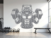 Load image into Gallery viewer, Bear Beast Mode Gym Wall Decor Bear Fitness Wall Art Gym Wall Decals Bear Wall Decal Crossfit Gifts Home Gym Wall Sticker Gym 826RS