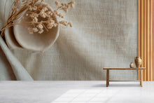 Load image into Gallery viewer, Neutral Textured Wallpaper | Minimalist Linen Look Wall Mural | 3D Fabric Weave Wallpaper For Modern, Japandi, Coastal Or Boho Decor
