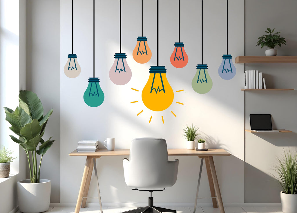 Circuit Light Teamwork Office Decor Business Office Decor Office Supplies Wall stickers Office Wall Art Gifts Office Motivation Vinyl 806RS
