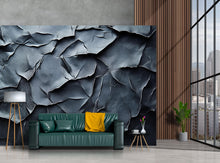 Load image into Gallery viewer, Modern 3D Textured Wall Mural | Abstract Cracked Stone Design for Living Room, Office or Studio Decor Vn729