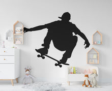 Load image into Gallery viewer, Wall Decal Skateboarder Skate Wall Art Stickers Skateboard Decals Skateboard Wall Stickers Kids Room Removable Home Decor Skate style 848RS