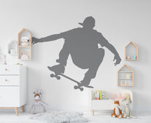 Load image into Gallery viewer, Wall Decal Skateboarder Skate Wall Art Stickers Skateboard Decals Skateboard Wall Stickers Kids Room Removable Home Decor Skate style 848RS