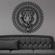 Load image into Gallery viewer, Ganesha Elephant Mandala Ornament Design Wall Sticker Vinyl Mural Decal Home House Apartment Art Decor FREE SHIPPING L136