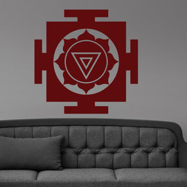 Yantra Mystical Diagram Amulet Meditation Tantra Wall Sticker Vinyl Mural Decal Home House Art Decor FREE SHIPPING L144