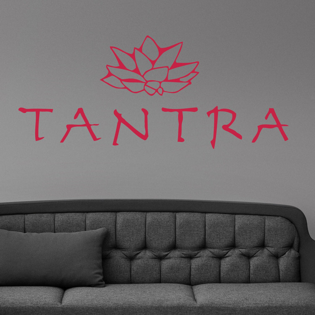 Tantra Lotus Flower Design Wall Sticker Vinyl Mural Decal Home House Apartment Art Decor FREE SHIPPING L149