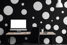 Load image into Gallery viewer, Black And White Polka Dot Wallpaper – Modern Bold Office Wall Mural – Stylish Removable Wall Art – Minimalist Geometric Home