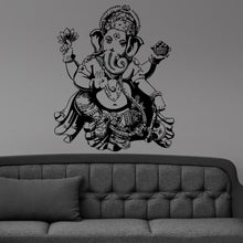 Load image into Gallery viewer, Ganesha Buddha Hindu Elephant Design Wall Sticker Vinyl Mural Decal Home House Apartment Art Decor FREE SHIPPING L138