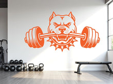 Load image into Gallery viewer, Pitbull Gym Wall Decal Custom fitness Decor Workout Art Vinyl Dog Lover Strong Gym Wall Stickers Bedroom Workout Motivation Crossfit 816RS