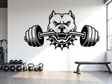 Load image into Gallery viewer, Pitbull Gym Wall Decal Custom fitness Decor Workout Art Vinyl Dog Lover Strong Gym Wall Stickers Bedroom Workout Motivation Crossfit 816RS