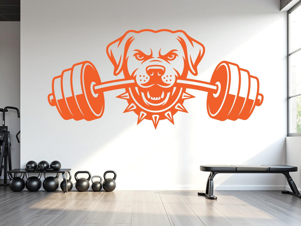 Labrador Gym Wall Decal Custom fitness Decor Workout Art Vinyl Dog Lover Strong Gym Wall Stickers Bedroom Workout Motivation Crossfit 817RS