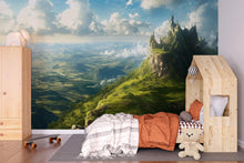 Load image into Gallery viewer, Fantasy Castle Wallpaper Mural | 3D Scenic Wall Decor for Kids Bedroom or Living Room | Magical Landscape Wall Art for Stylish Wall
