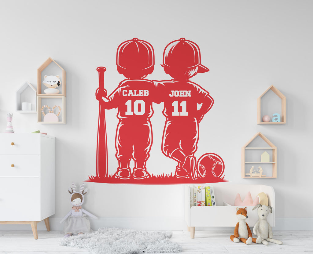 Brother Baseball wall decor, Custom Wall Decal Sport Vinyl, Baseball stickers, Boys Passion, Goal Wall Art, Wall Stickers, Kids Room 852RS