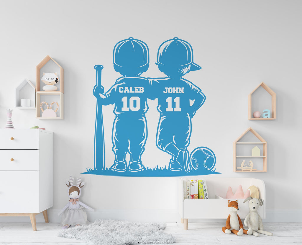 Brother Baseball wall decor, Custom Wall Decal Sport Vinyl, Baseball stickers, Boys Passion, Goal Wall Art, Wall Stickers, Kids Room 852RS
