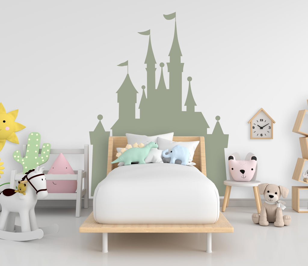 Big Castle Wall Decal Home Headboard, Boho Wall Decal, Bed Headboard Sticker, Headboard Wall Decal, Arch Wall Decal, Nursery 857RS