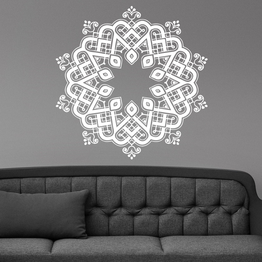 Mandala Yoga Hindi Floral Wall Sticker Vinyl Mural Decal Home House Art Decor FREE SHIPPING L165