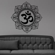 Load image into Gallery viewer, Om Peace Yoga Symbol Tribal Sun Floral Wall Sticker Vinyl Mural Decal Home House Art Decor FREE SHIPPING L172
