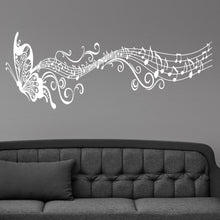 Load image into Gallery viewer, Flying Butterfly Wall Decal Butterfly Music Notes Wall Decal Vinyl Mural Home House Art Decor FREE SHIPPING L176