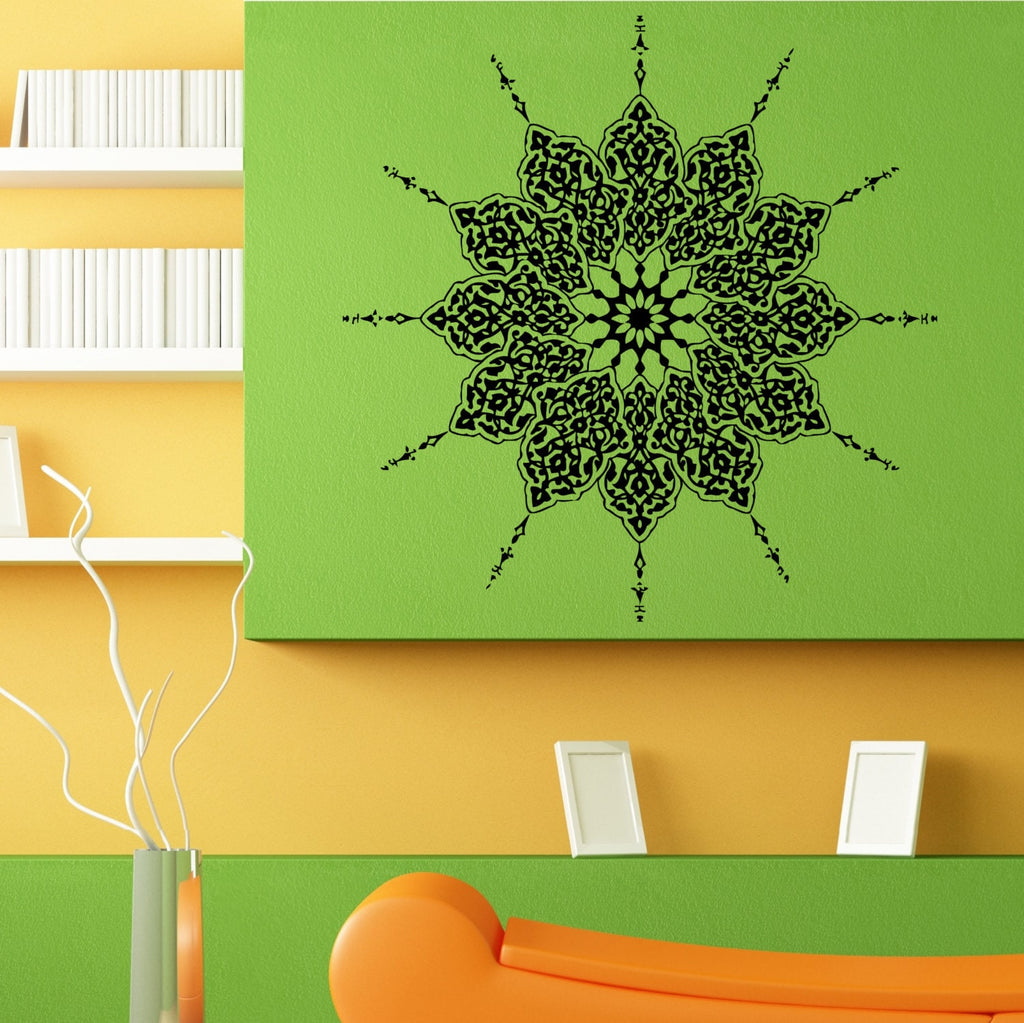 Mandala Yoga Hindi Floral Wall Sticker Vinyl Mural Decal Home House Art Decor FREE SHIPPING L164