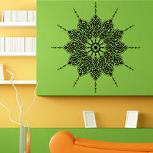 Load image into Gallery viewer, Mandala Yoga Hindi Floral Wall Sticker Vinyl Mural Decal Home House Art Decor FREE SHIPPING L164