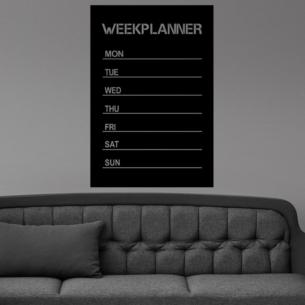 Modern Chalkboard Weekly Planner Calendar Wall Decal Vinyl Mural Home House Art Decor FREE SHIPPING L174