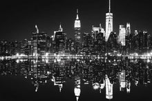 Load image into Gallery viewer, Black And White New York City Skyline Wallpaper – Modern 3D Wall Mural For Living Room, Bedroom, Office, Stylish Urban Wall Decor