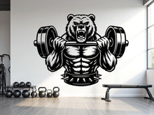 Load image into Gallery viewer, Bear Beast Mode Gym Wall Decor Bear Fitness Wall Art Gym Wall Decals Bear Wall Decal Crossfit Gifts Home Gym Wall Sticker Gym 826RS