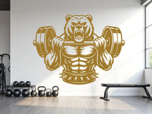 Load image into Gallery viewer, Bear Beast Mode Gym Wall Decor Bear Fitness Wall Art Gym Wall Decals Bear Wall Decal Crossfit Gifts Home Gym Wall Sticker Gym 826RS