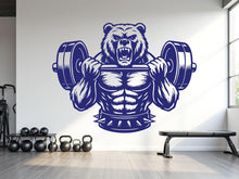 Load image into Gallery viewer, Bear Beast Mode Gym Wall Decor Bear Fitness Wall Art Gym Wall Decals Bear Wall Decal Crossfit Gifts Home Gym Wall Sticker Gym 826RS