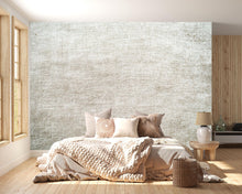 Load image into Gallery viewer, Neutral Textured Wallpaper Mural With Knitted Fabric Look | Cozy 3D Linen Style Wall Art For Beach House Bedroom | Minimalist Peel And Stick