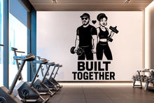 Load image into Gallery viewer, Couple Afro Gym Wall Decal Fitness Wall Art Decor Crossfit Wall Decal Crossfit Gift Home Gym Wall Sticker Motivational Wall Decal 833RS